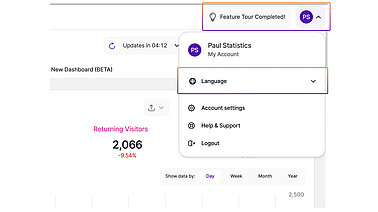 Setting the language for TWIPLA Setting the language for TWIPLA