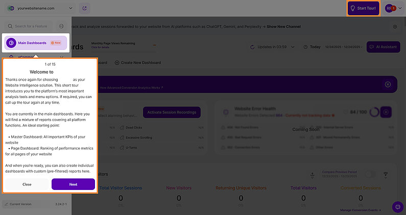 Meet Our Powerful Dashboard Feature Tour Meet Our Powerful Dashboard Feature Tour