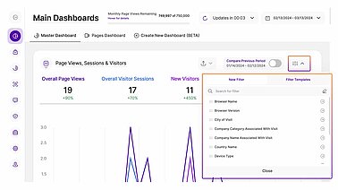 Filtering website data Filtering website data