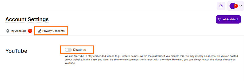 Set Up Your Privacy Consents