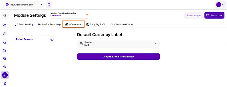 Set The Default Currency for your eCommerce Statistics Set The Default Currency for your eCommerce Statistics